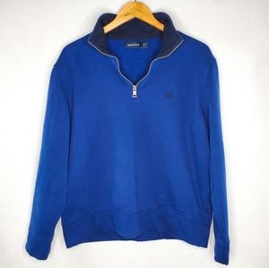 CLOSET CLOSING! Nautica • 1/4 Zip Blue Pullover